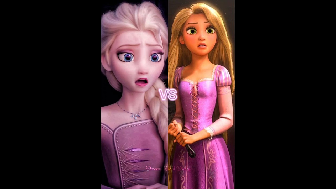 Elsa vs Rapunzel 🥰💕 #disney💞 #disneyprincess ❣️ #elsa💖 #rapunzel ❤️