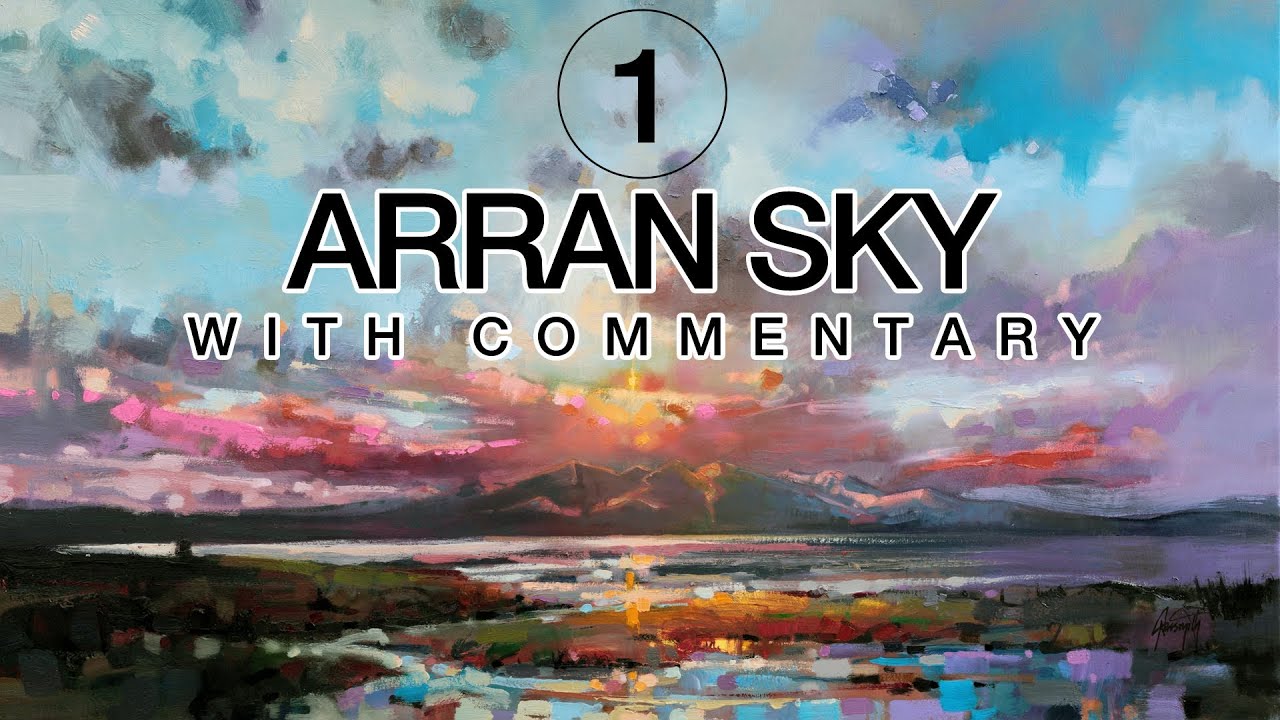 Seascape Oil Painting: Arran Sky Part1