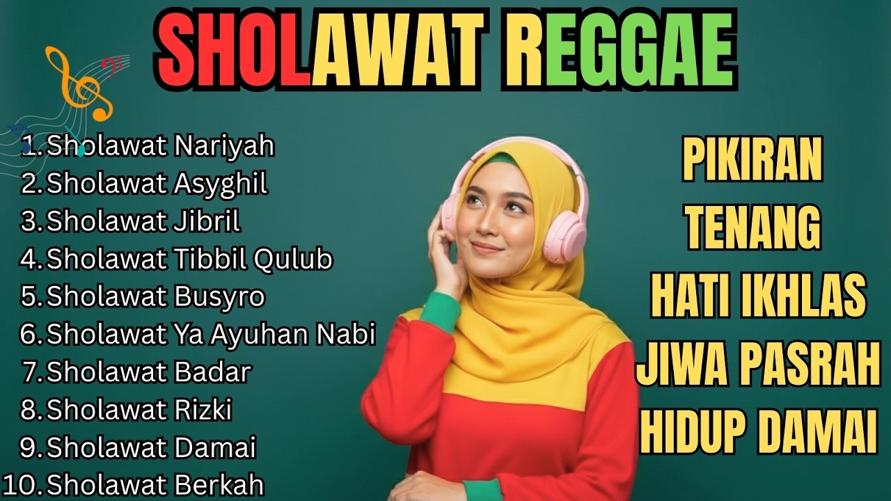 🎶 Sholawat Reggae Merdu | Menenangkan Hati & Pikiran 😌