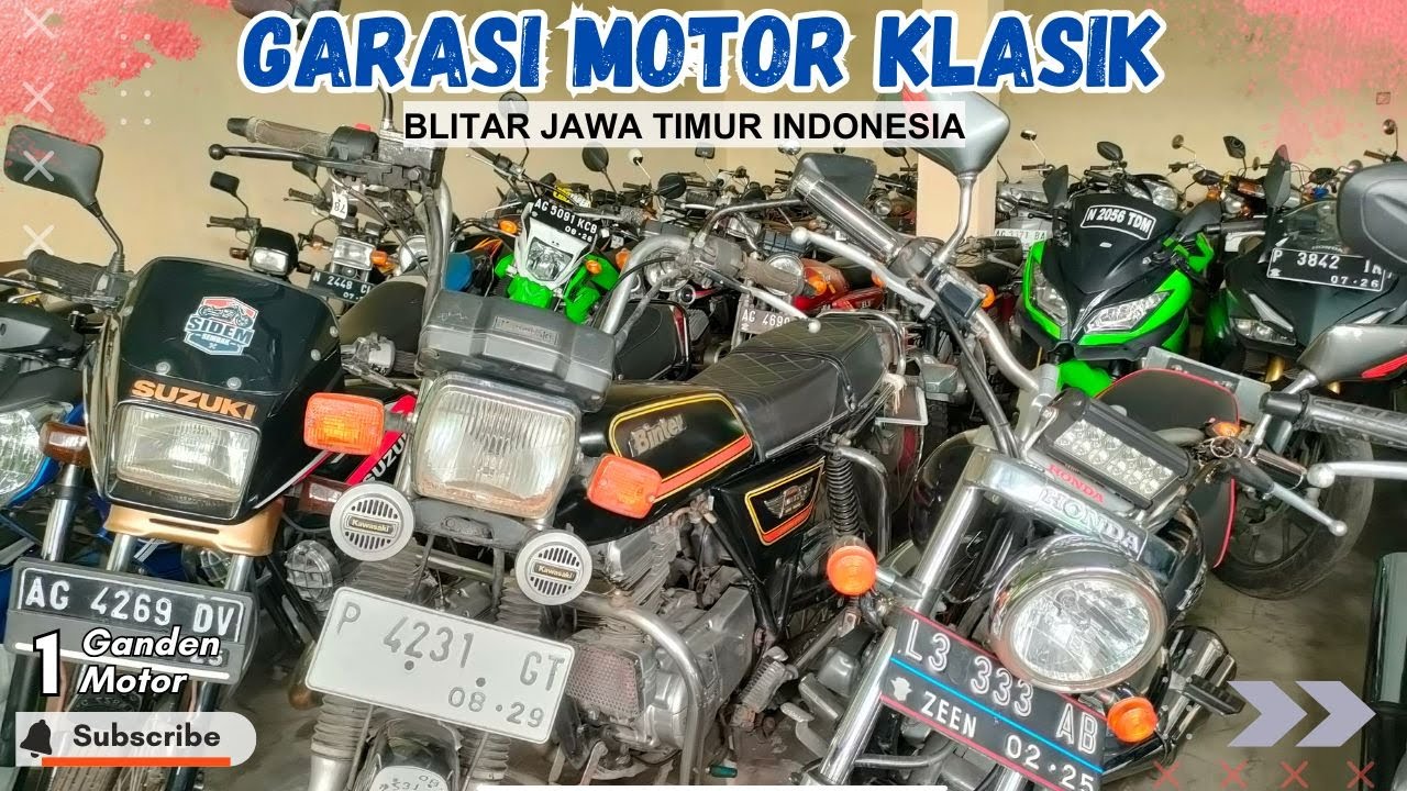 GARASI MOTOR KLASIK DI BLITAR JAWA TIMUR