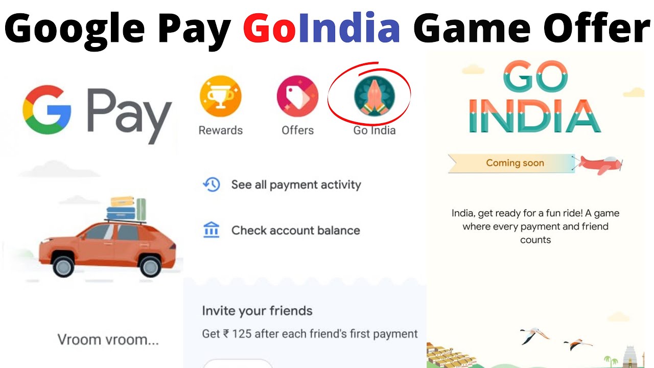 New Go india offer google gpay New Game Offer