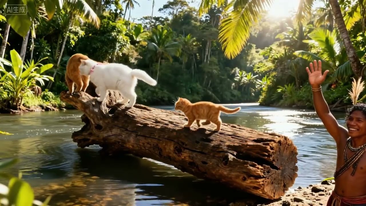 A Cat Family Reaches Papua New Guinea 🐱🌴 | Drifting into the Wild Jungle