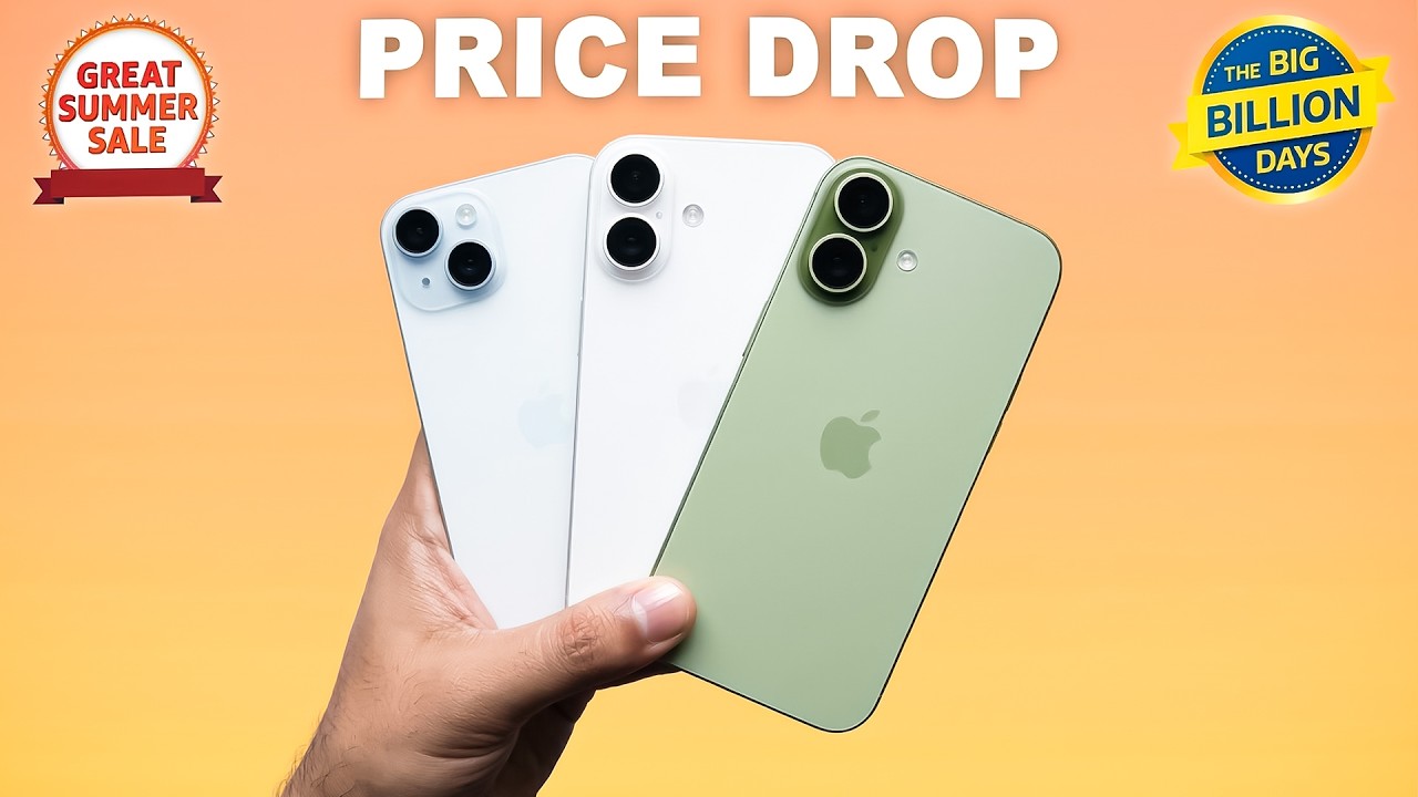 iPhone 17, 16, 15 Big Price Drop! Flipkart Summer Sale & Big Billion Days Sale