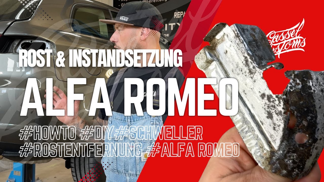 Rettungsaktion in letzter Sekunde für Alfa Romeo - Durchgerosteter Schweller wird instandgesetzt 🧰🛠️