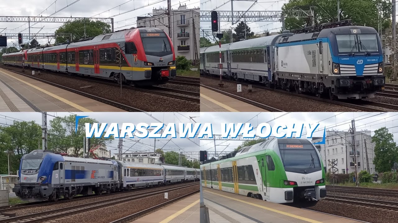 Pociągi na stacji Warszawa Włochy.