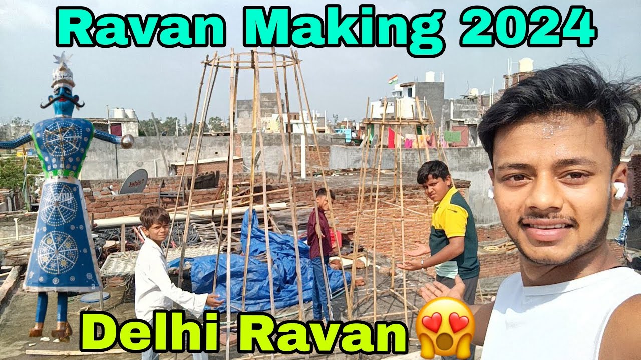 (Part-2) Ravan Making 2024  Delhi 😱 | आओ देख रावण कैसे बनताहै | Finally pet Complete Ho Gaya | 🤯