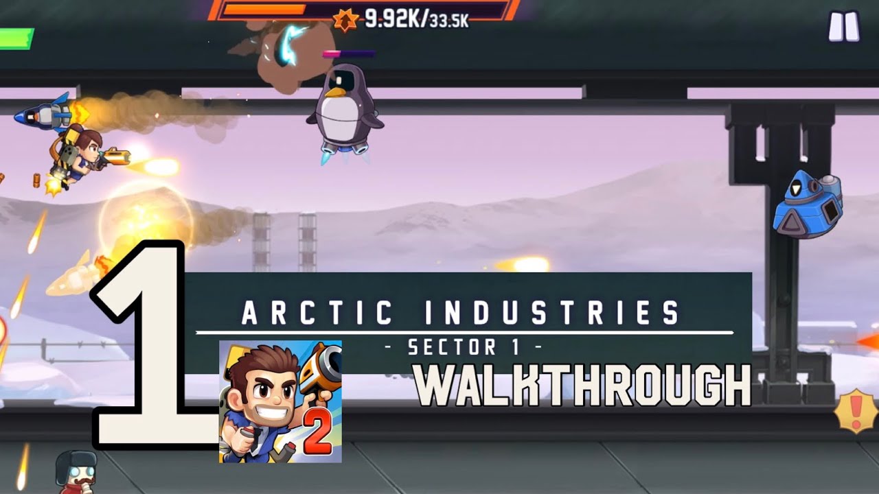 Jetapack Joyride 2: Arctic Industries SECTOR 1 walkthrough #applearcade
