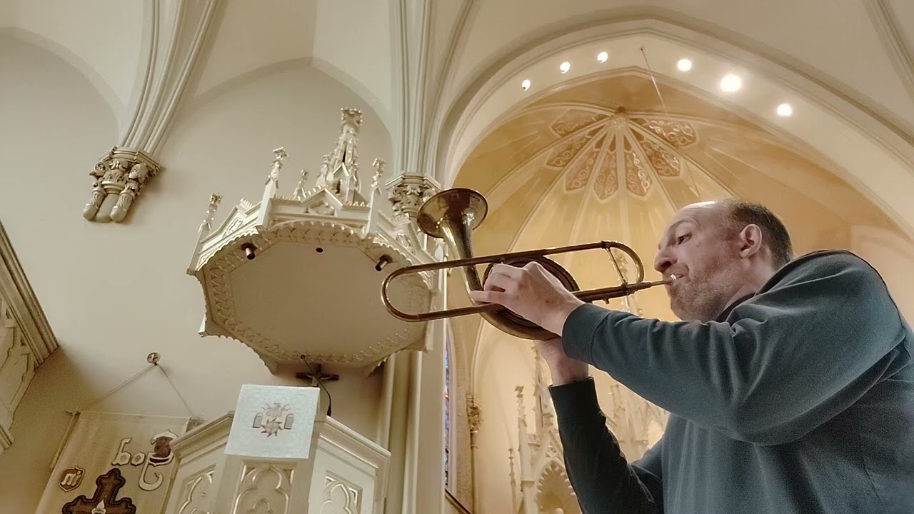 BWV 105, opening of the 5th movement aria.  Corno da Tirarsi.  When in a beautiful space, use it!