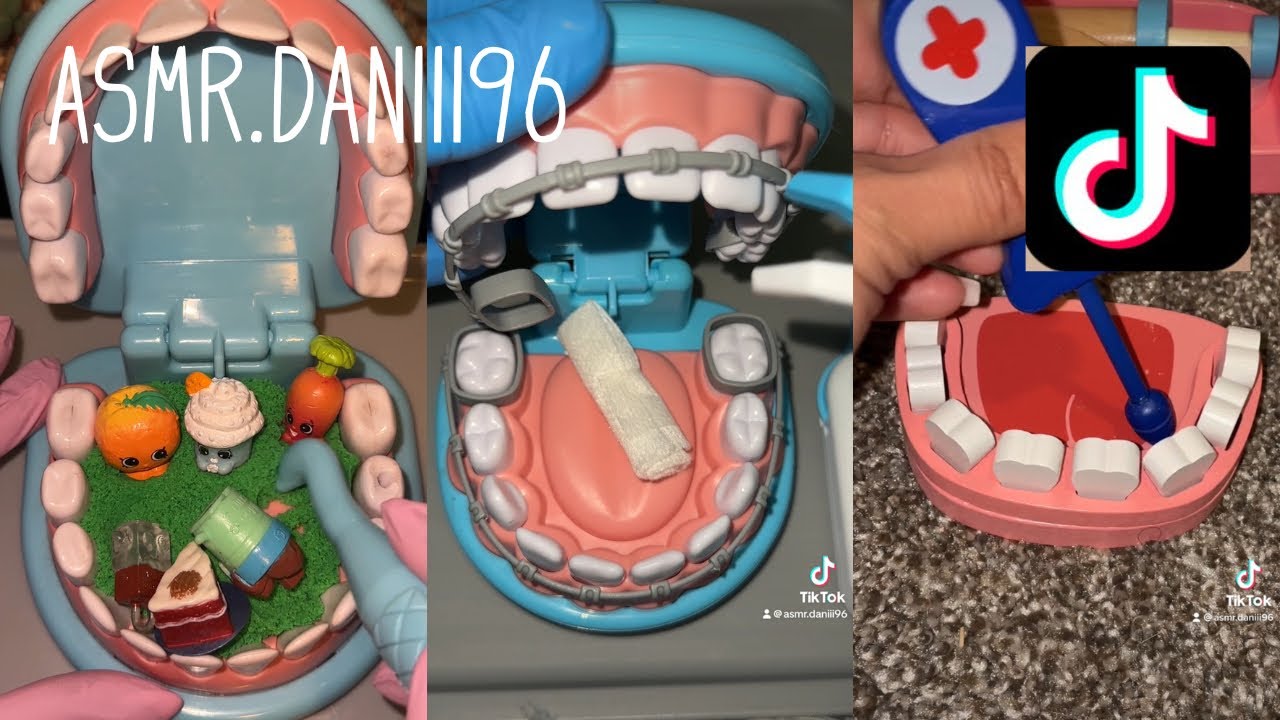 Asmr.daniii96 TikTok 1 hour compilation / Dentist Toy Kit | ASMR (relaxing, please enjoy)