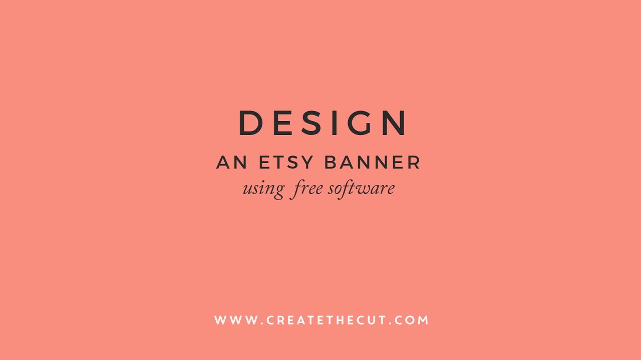 How to design an Etsy Banner / Cover Photo