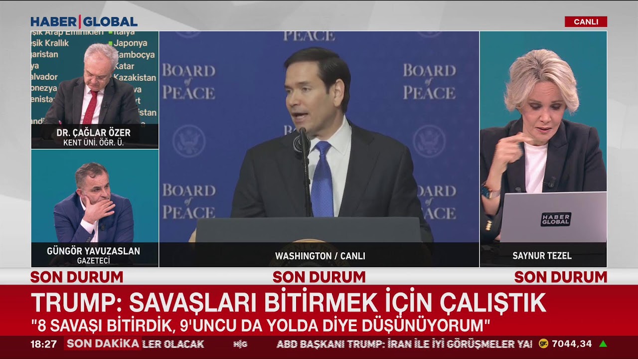 CANLI | Gazze Barış Kurulu İlk Kez Toplantı