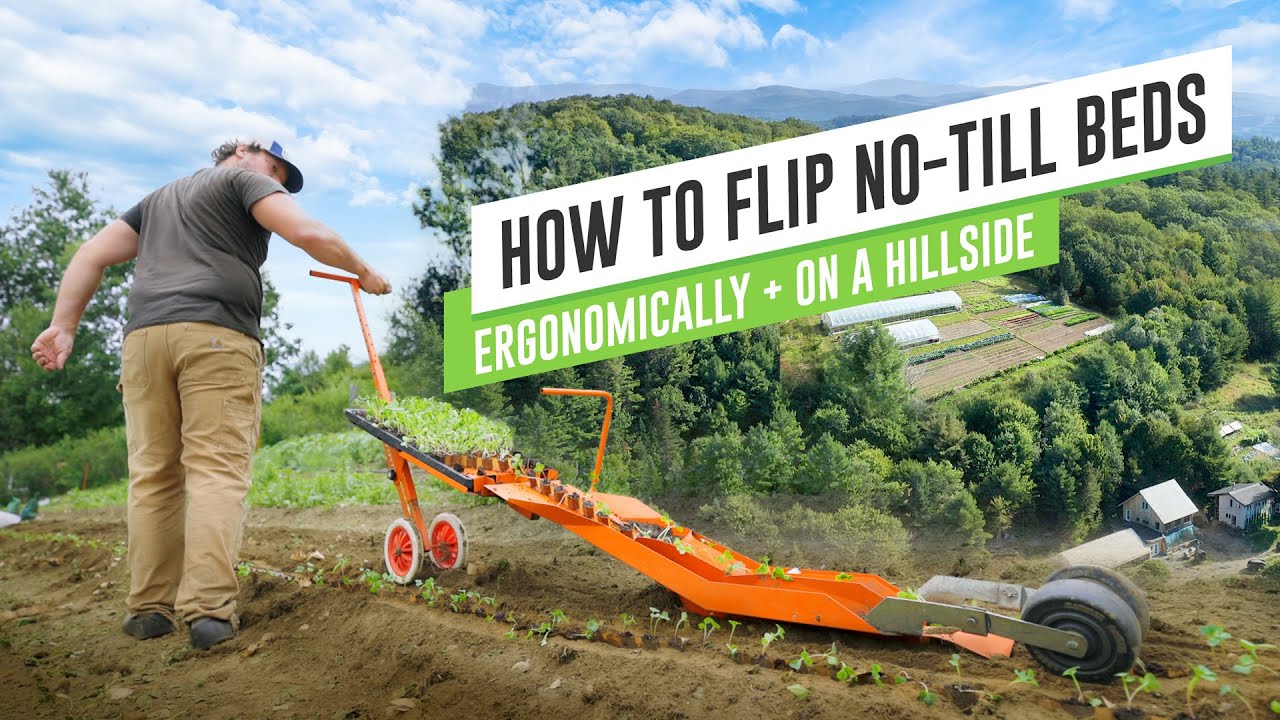 The MOST ERGONOMIC Way to Flip No-Till Beds on a Hillside!