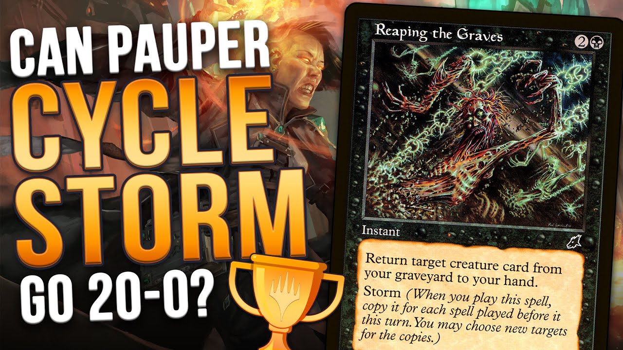 CAN WE GO 20-0? Pauper Cycle Storm — Songs of the Damned + Reaping the Graves | Magic: The Gathering