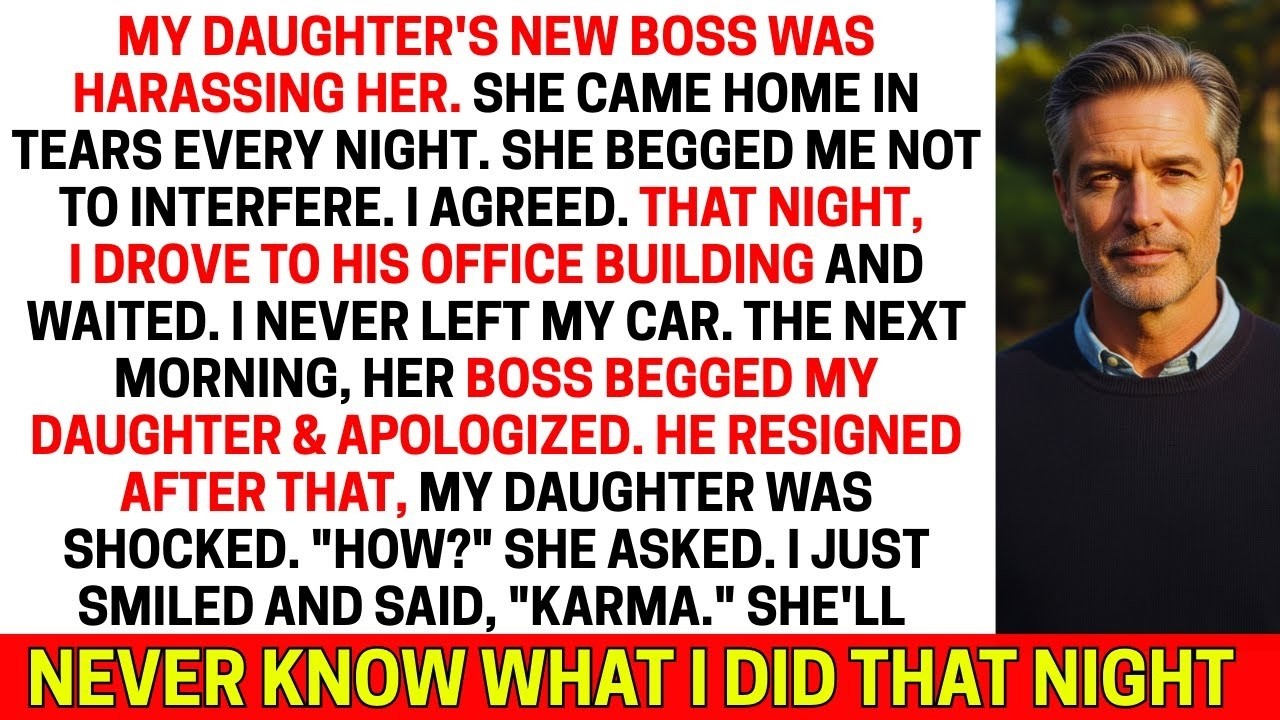 Daughter's Boss Was Haras$ing Her. I Drove to His Office & Did... HE Resigned & Begged My Daughter..