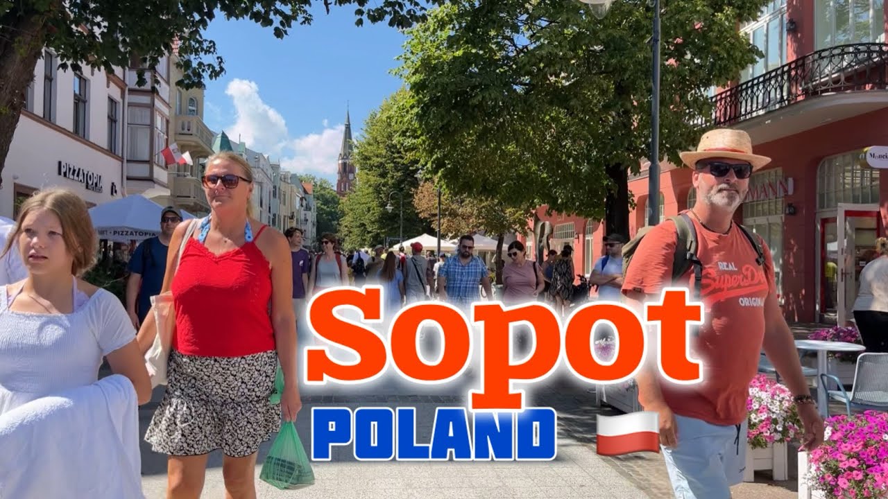 Walk in Sopot Poland 🇵🇱 Polish Resort City at the Baltic Sea