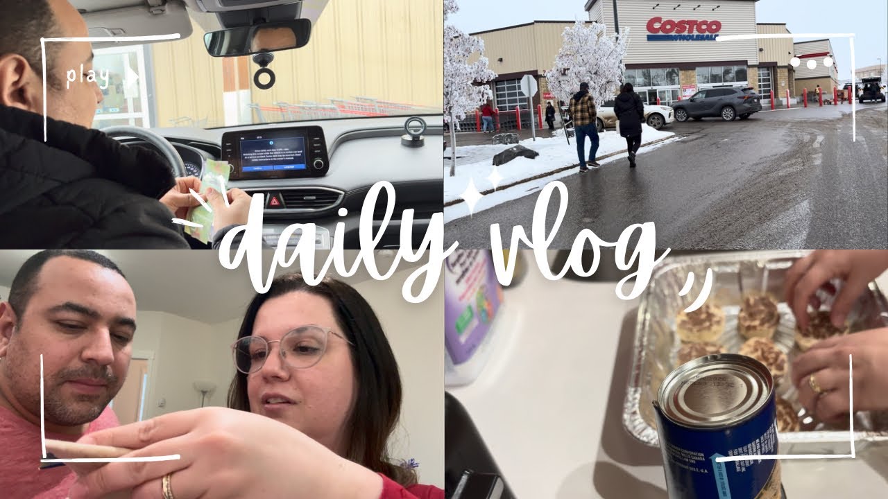 VLOG |  Primeira vez fazendo BRIOCHE ENLATADO + Compras no COSTCO com NEVE! 