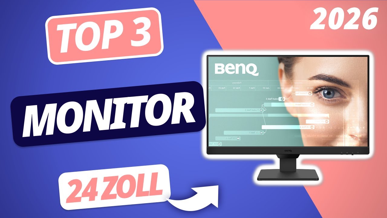 Der beste 24 ZOLL MONITOR 2026 | TOP 3 Monitore im Vergleichmovie