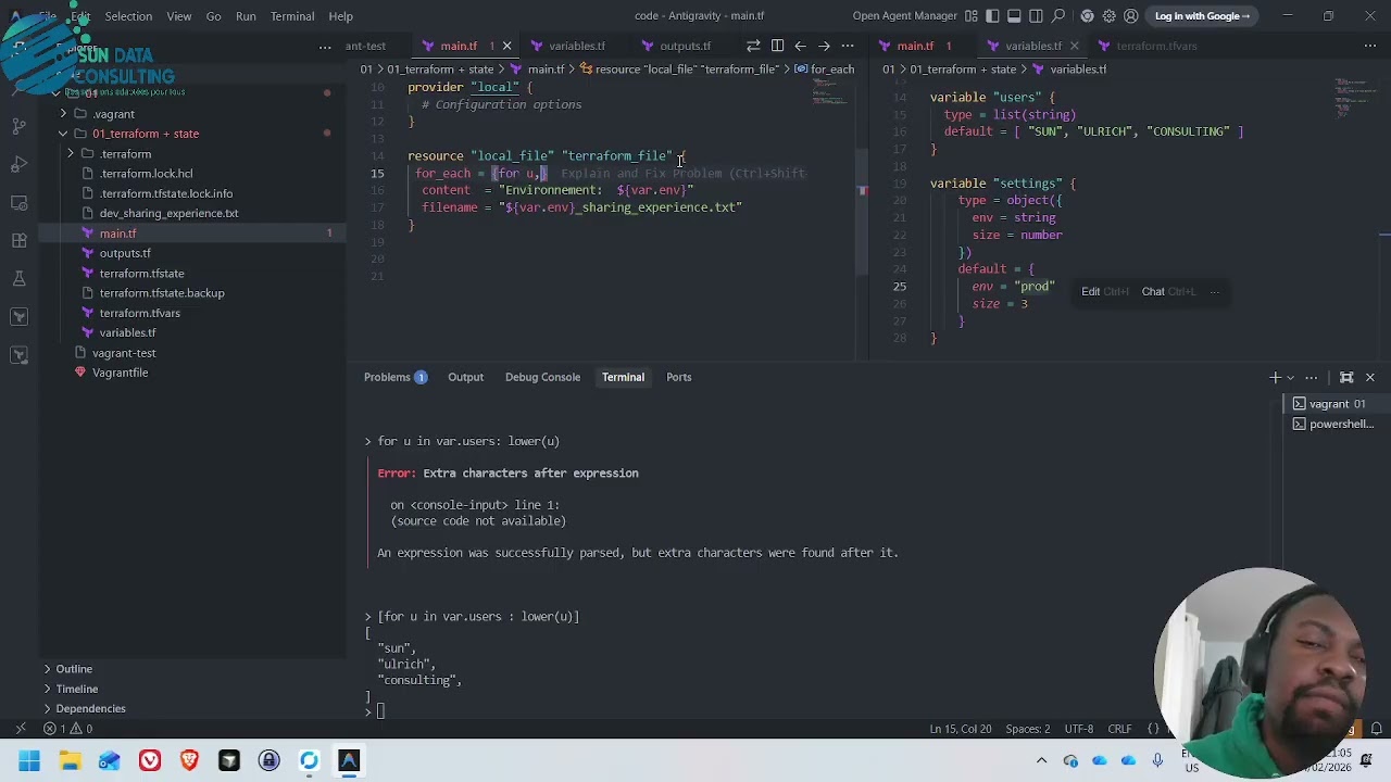 10 terraform console et les fonctions