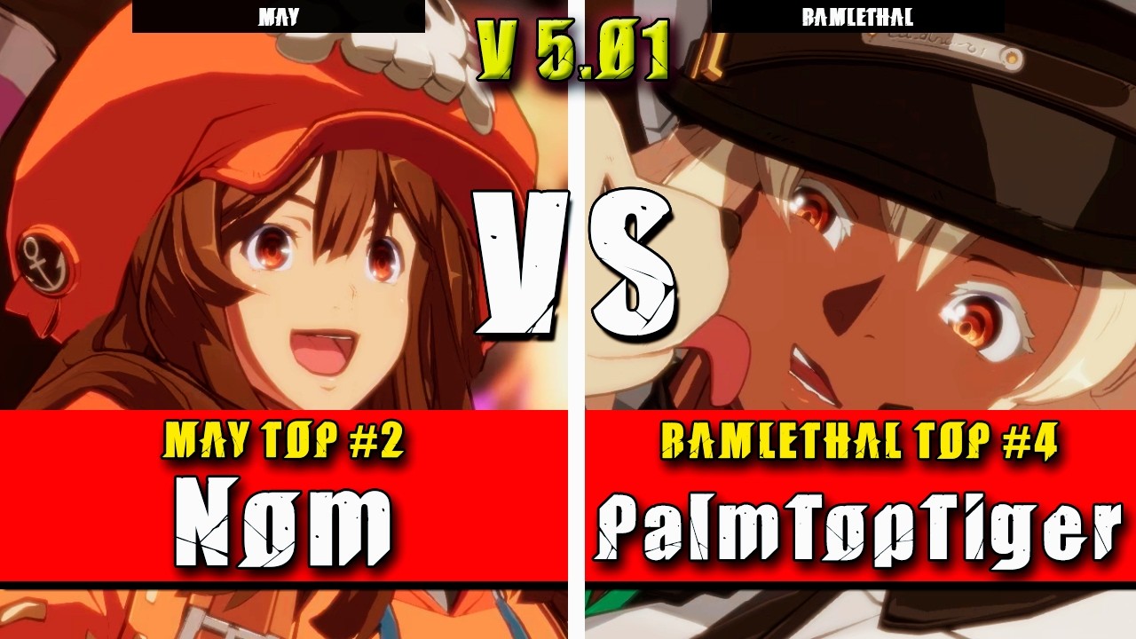 GGST | Nom (May) VS PalmTopTiger (Ramlethal) | Guilty Gear Strive High level gameplay