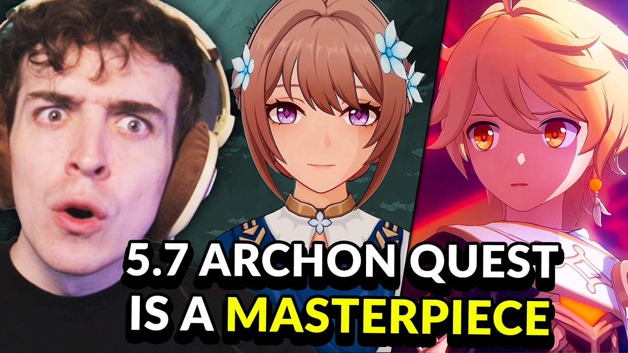 GENSHIN'S BEST QUEST?!? 5.7 Archon Quest FULL REACTION | Genshin Impact