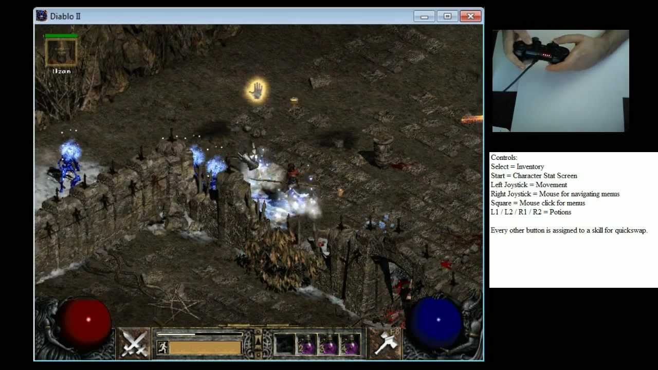 Playing Diablo 2 with a PS3 Controller