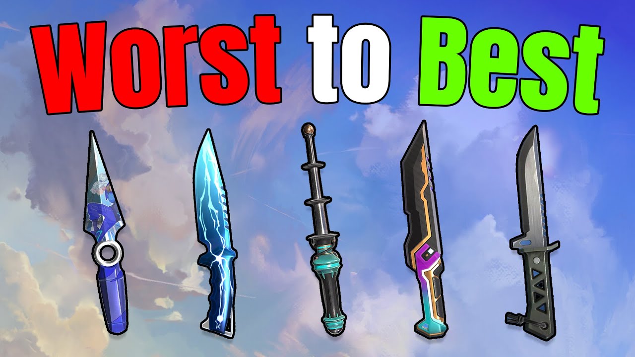 Ranking EVERY Valorant Knife From Worst To Best! (2023 Edition)