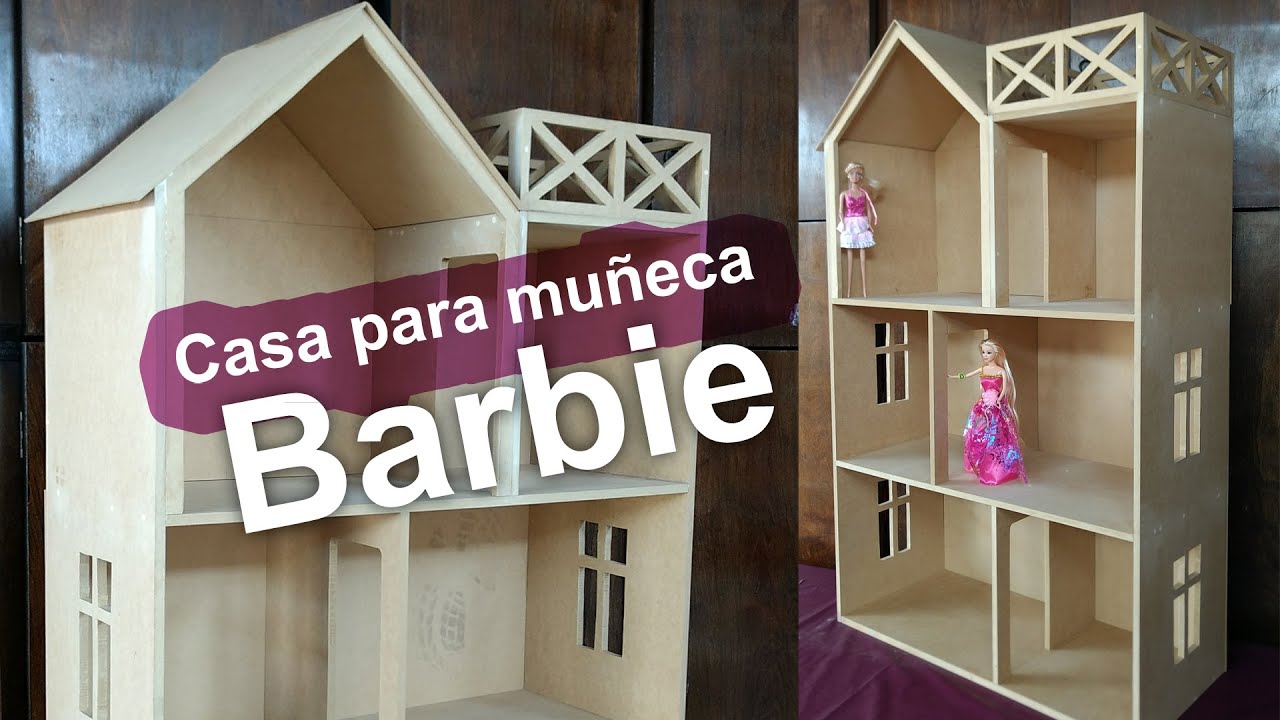 Como HACER CASA BARBIE de MDF | MUY FACIL DE HACER !!!