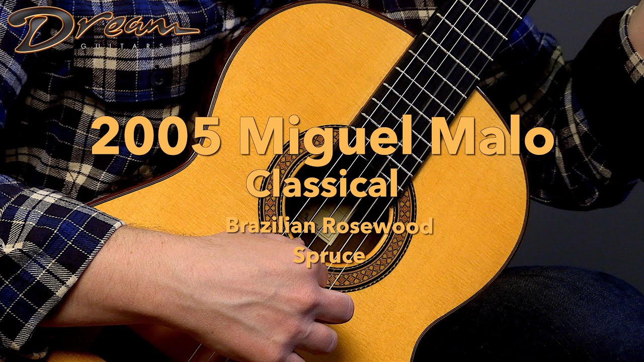 Dream Guitars - Классическая гитара Miguel Malo 2005 года, бразильский палисандр и ель 