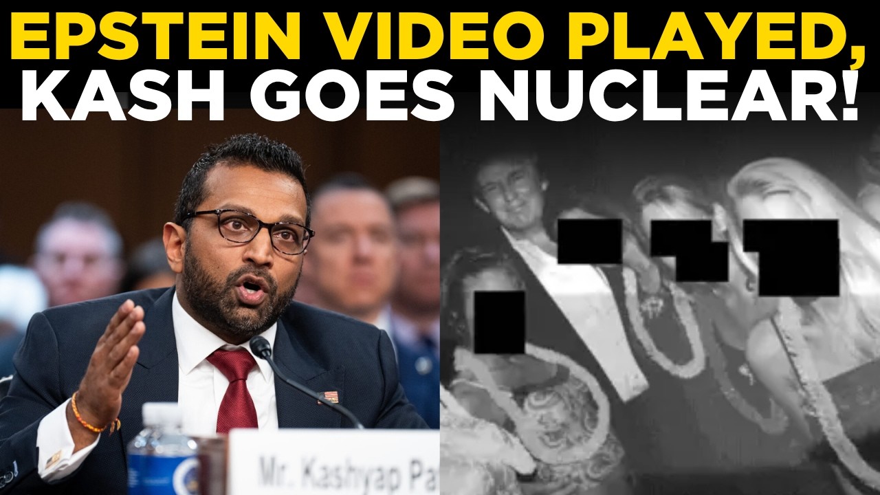 Kash Patel's Epstein Video Played In Congressional Hearing; Watch His Outburst | Trump News Today