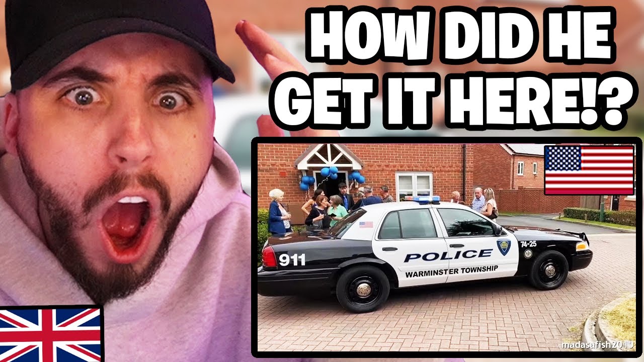 Brit Reacts to Driving an American Cop Car in the UK! (GET STOPPED BY UK POLICE!)
