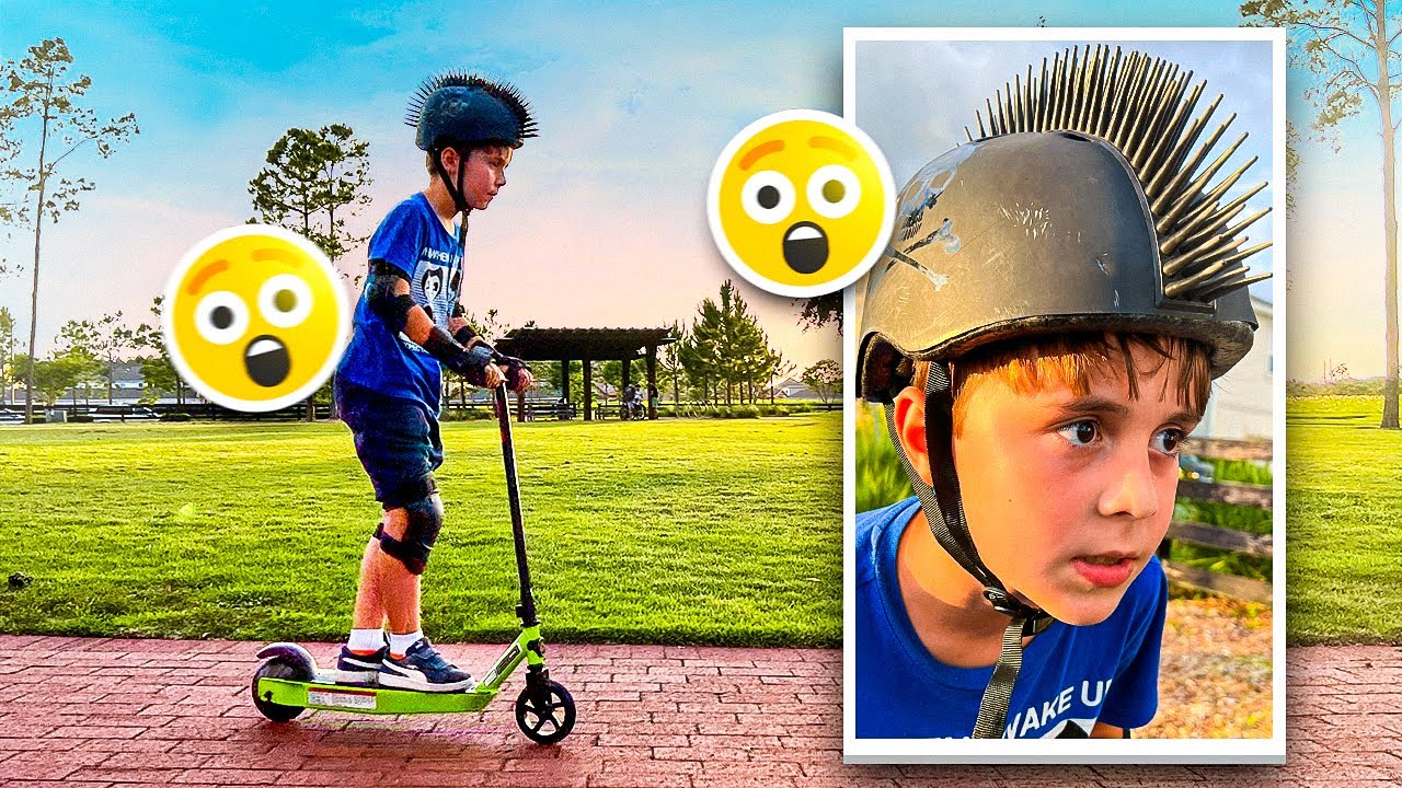 MARCOS ANDOU DE PATINETE ELÉTRICO NA RUA PELA PRIMEIRA VEZ - Família Brancoala