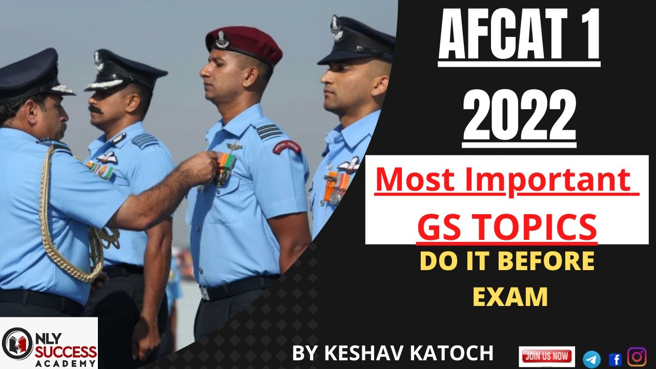 AFCAT 1 2022 GK | Most Important Topics | By Keshav Katoch Sir | Only Success Academy