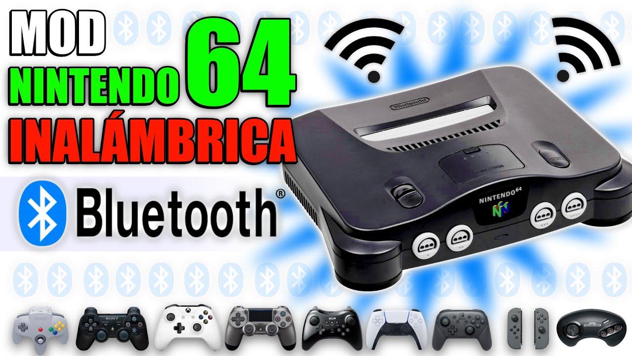 ÉPICO MOD NINTENDO 64 BLUETOOTH #blueretro