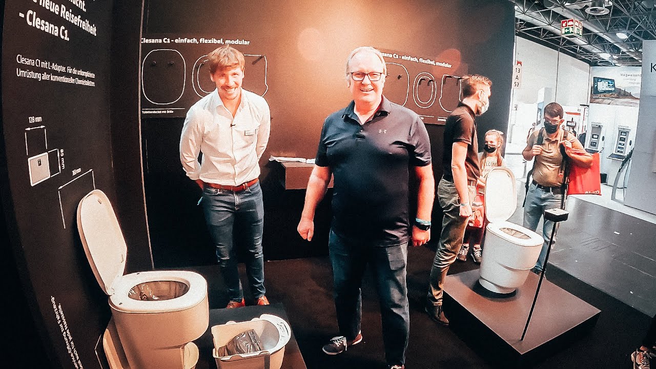 WELTNEUHEIT: Wasserlose Toilette C1 mit Beutel-Verschweißung von Clesana - Caravan Salon 2021