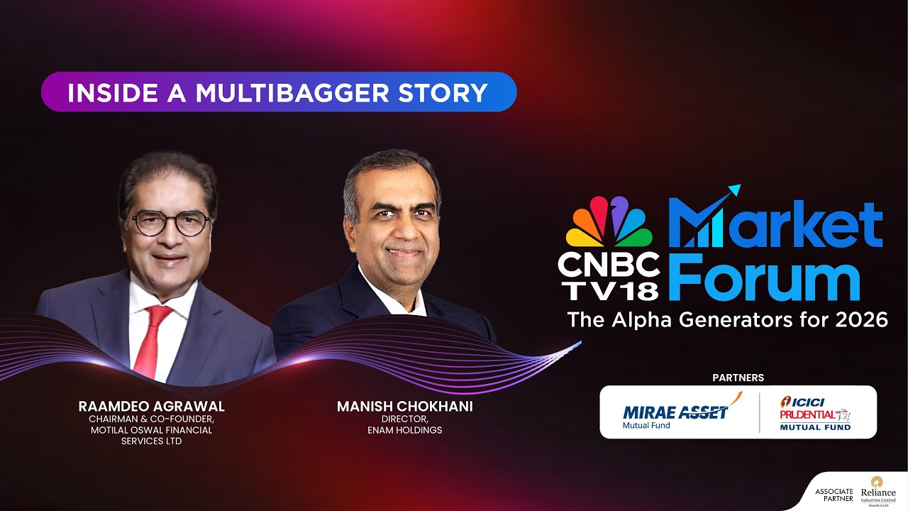 CNBC TV18 Market Forum LIVE  Inside A Multibagger Story | Manish Chokhani & Raamdeo Agrawal