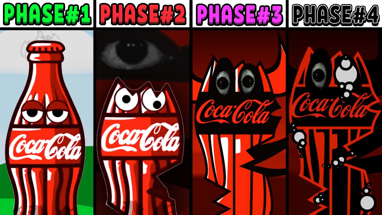All Phases in New Incredibox Sprunki Oc of Coca-Cola: From Phase 1 to Phase 4