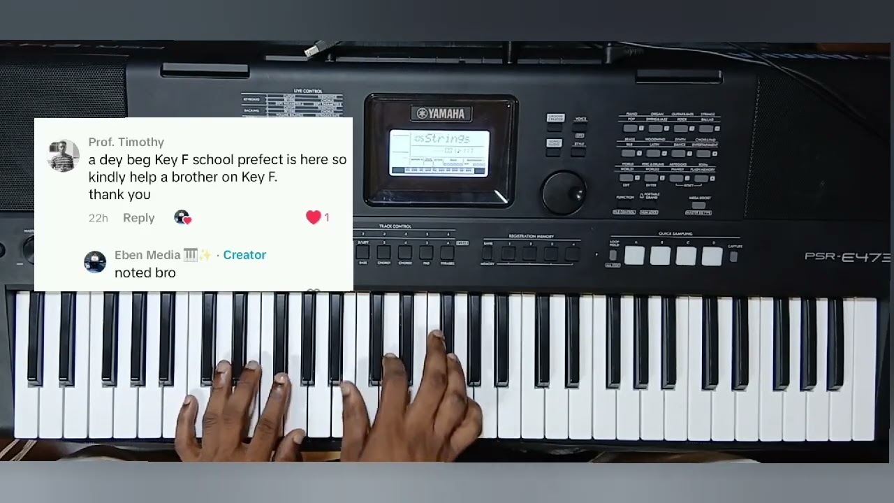 WORSHIP CHORDS IN KEY F. 💯 || 