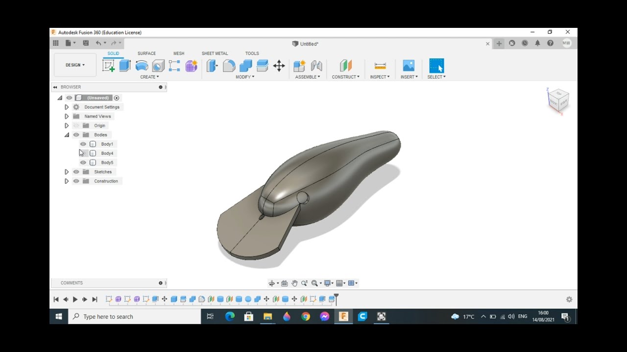 Basic lure design in fusion360