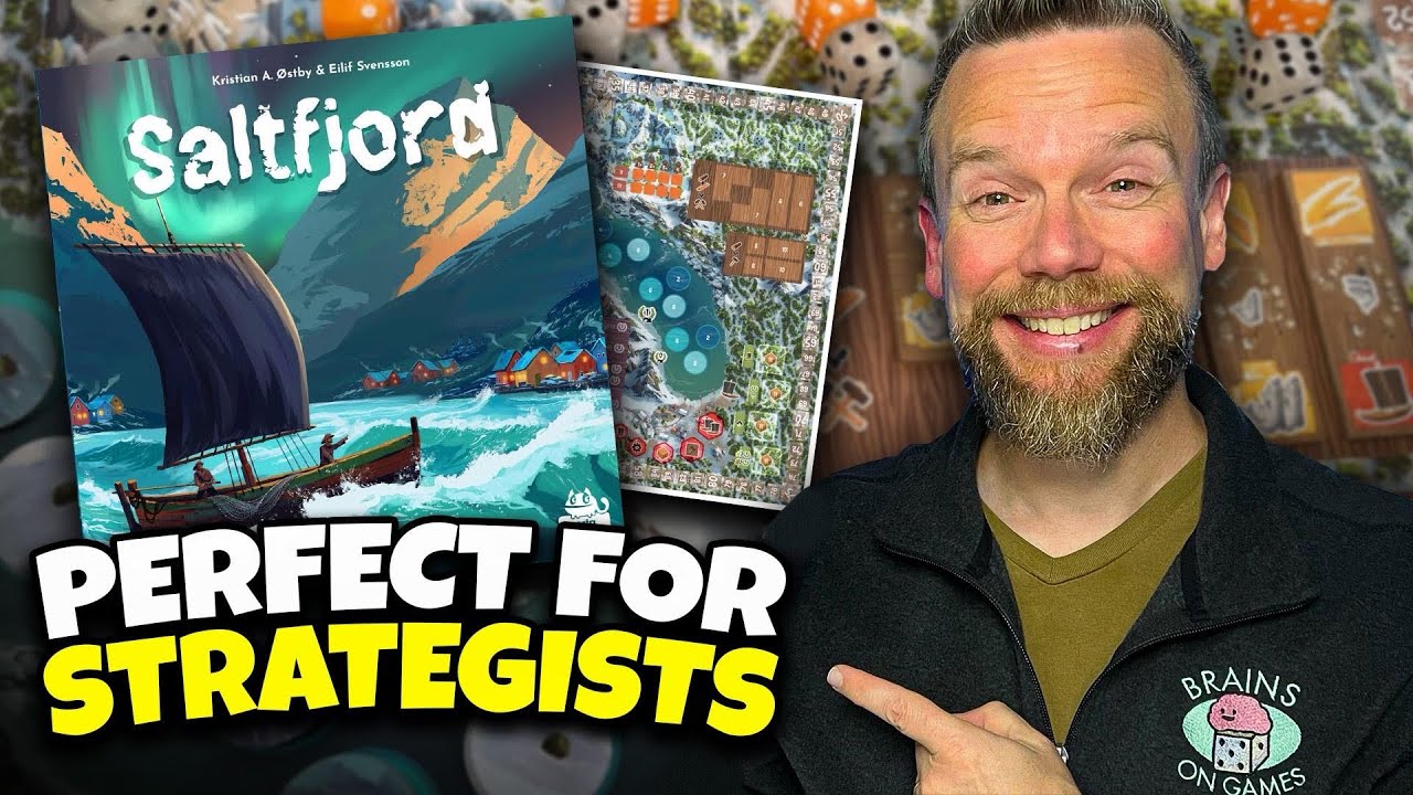 Обзор настольной игры Saltfjord | Рыбалка с кубиками в евро за 3 напряжённых раунда