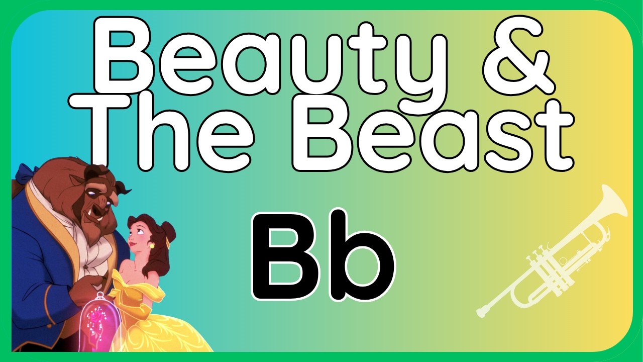 Beauty and The Beast · Backing Track (Bb Version) for Tenor, Soprano Sax, Trumpet & Clarinet