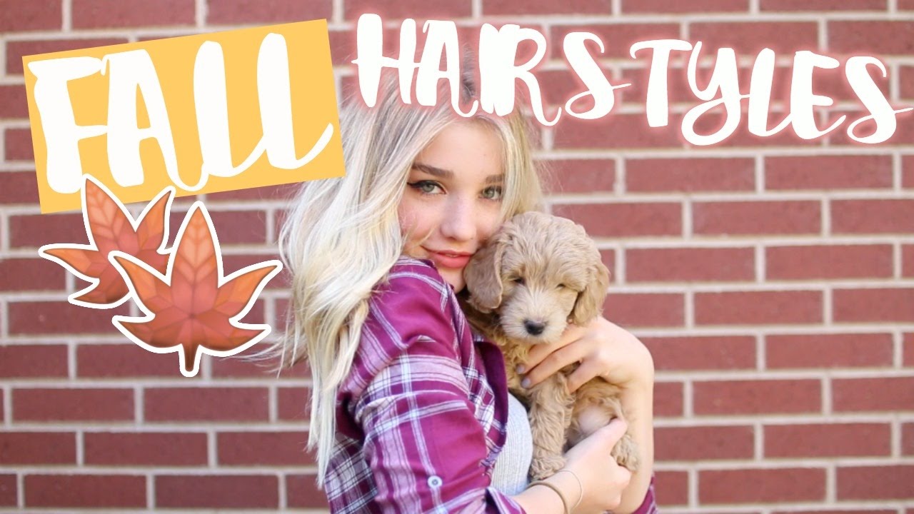 CUTE AND EASY FALL HAIRSTYLES FOR MEDIUM HAIR! | Avrey Ovard