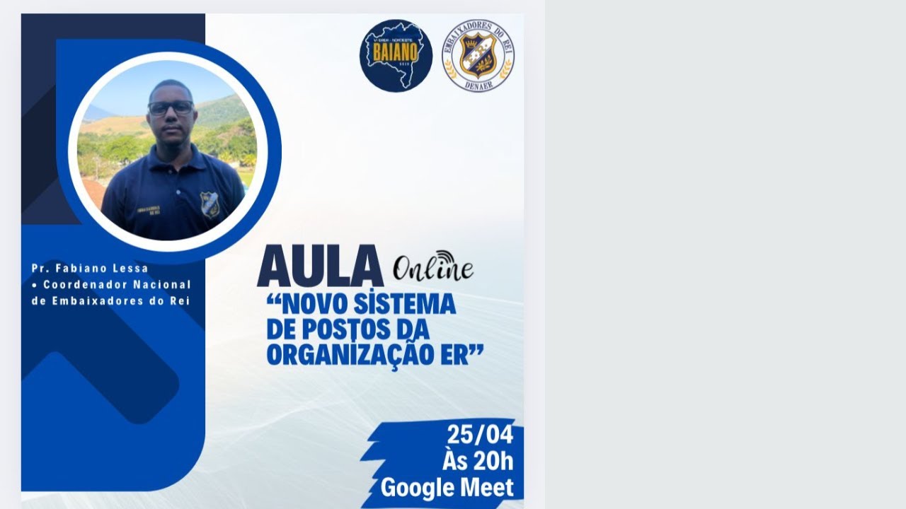 Novo Sistema de Postos da Organização Embaixadores do Rei - Coordenador Nacional Fabiano Lessa