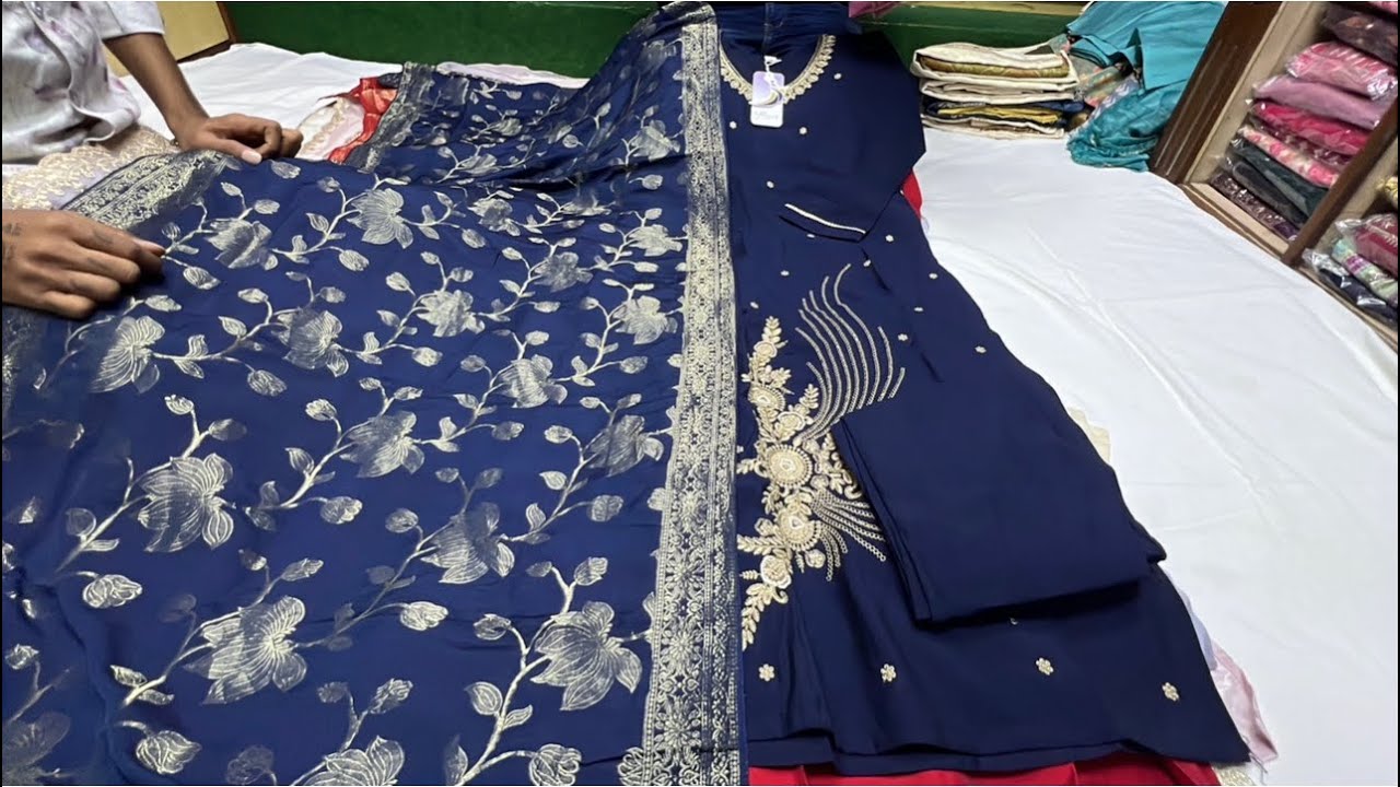 Chickpet Bangalore wholesale designer kurti sets||Single piece courier available
