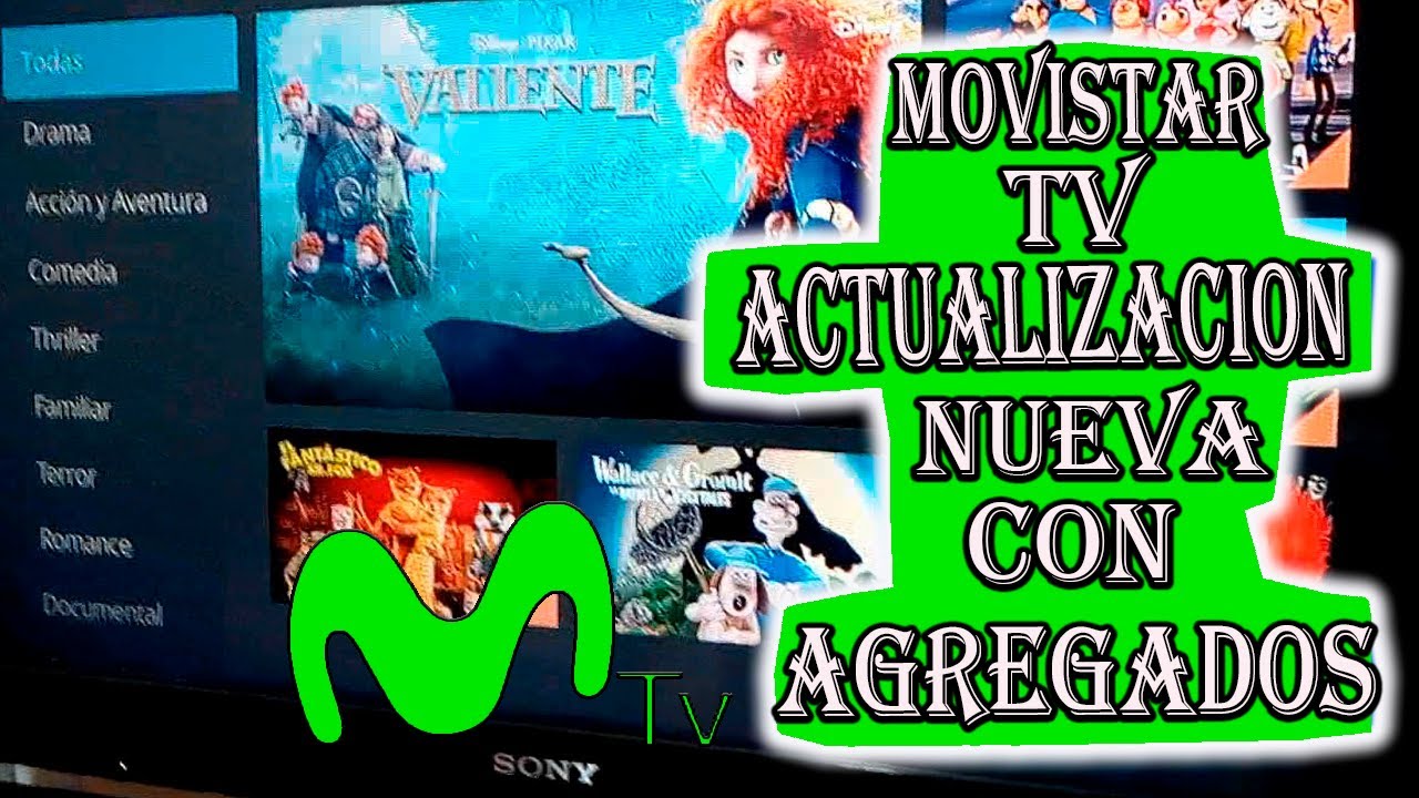 Probando Movistar tv con nuevas actualizaciones