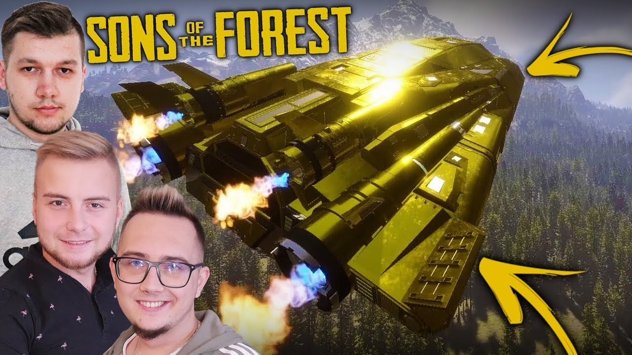SONS OF THE FOREST - Sezon 2 #8 Znaleźliśmy Statek Kosmiczny & Karabin😱 [3x KAMERKI]😍 MafiaSolecTeam