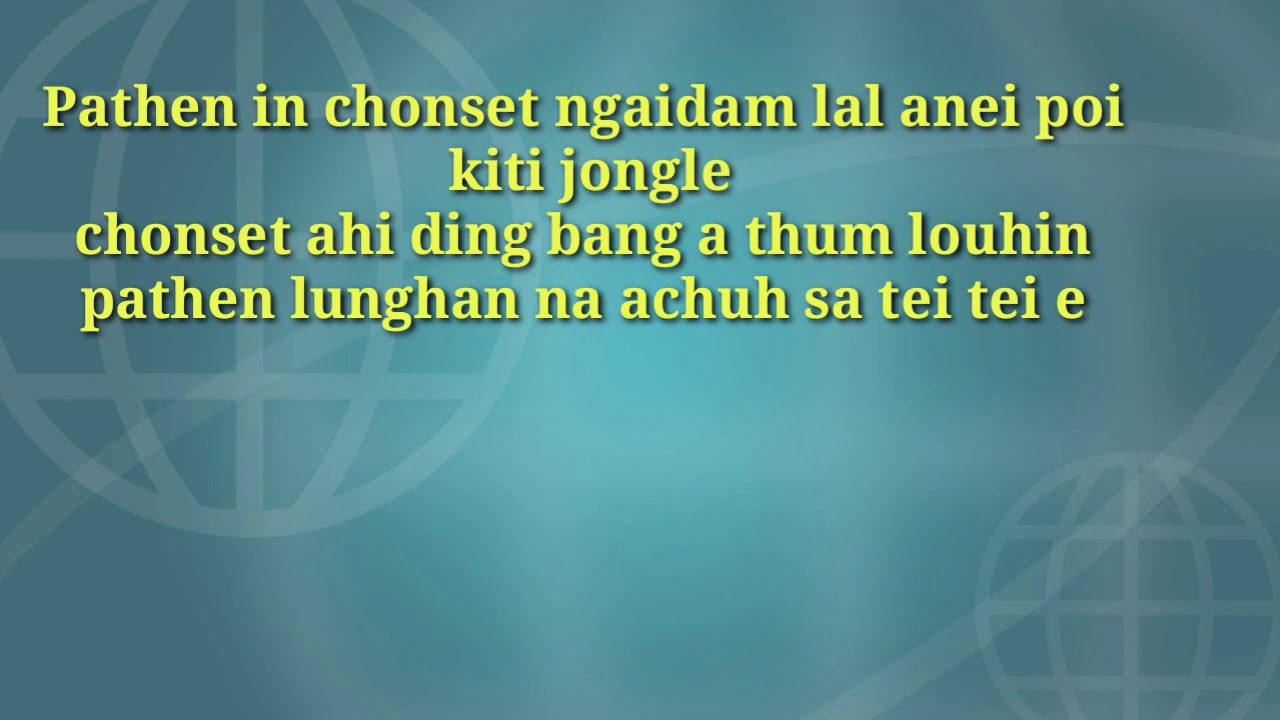 Pathen in chonset ngaidam lal anei poi kiti jongle chonset ahiding bang a thum lou hi.......