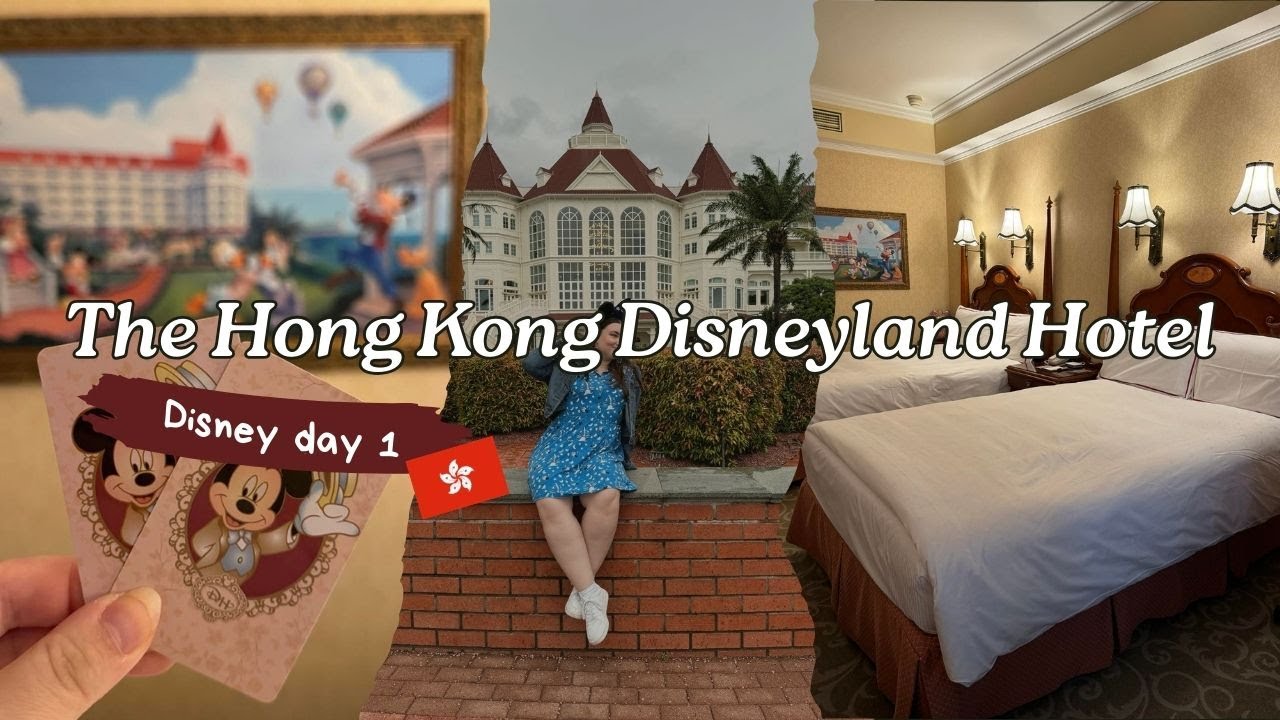 Hong Kong Disneyland Vlog 🏰 Checking into the Disneyland Hotel & Character  Dinner At Ink & Plate🎨✨