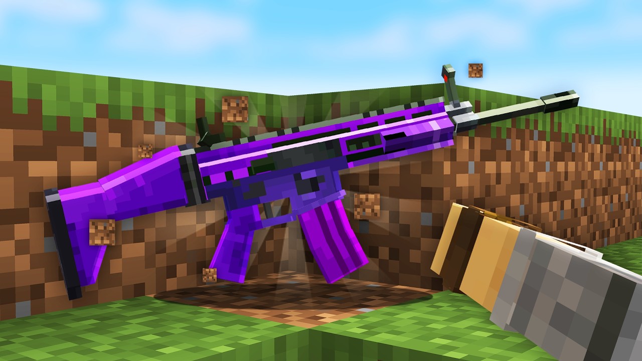 Minecraft UHC, mas os BLOCOS dão ARMAS ALEATÓRIAS !!