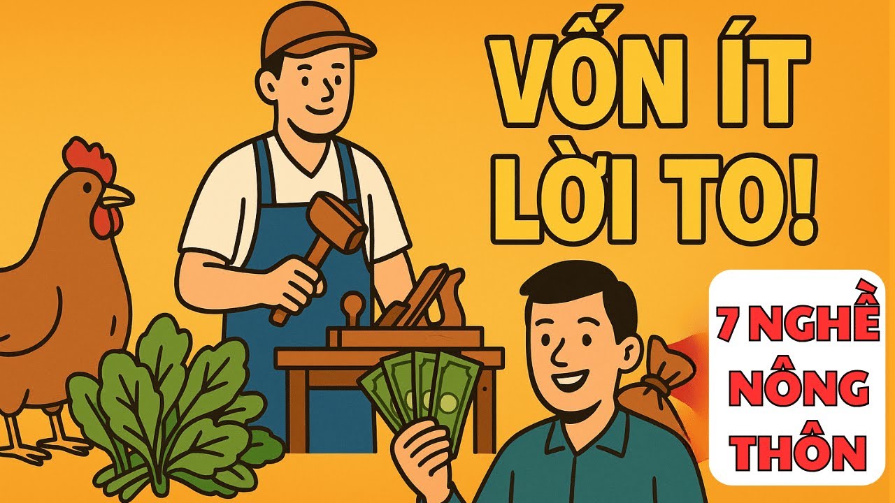 7 Nghề Ở Nông Thôn Dễ Làm – VỐN ÍT LỜI TO! | Học Cách Làm Giàu