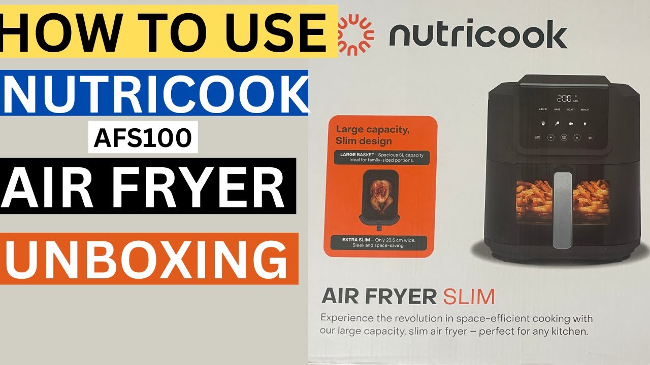 Как пользоваться аэрофритюрницей Nutricook AFS100 | Распаковка аэрофритюрницы Nutricook #nutricook